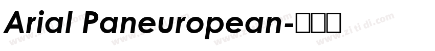 Arial Paneuropean字体转换